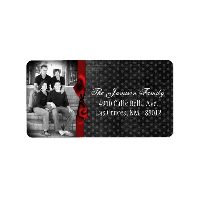 Photo personnalisée Étiquette de messagerie de Noë (Devant)