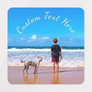 Photo personnalisée Étiquettes de texte - Vos anim