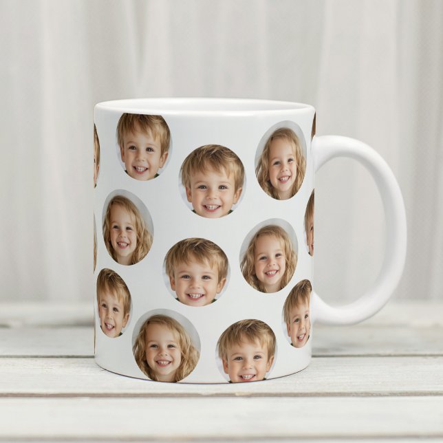 Photo personnalisée Face Mug | Cadeau personnalisé (Créateur téléchargé)