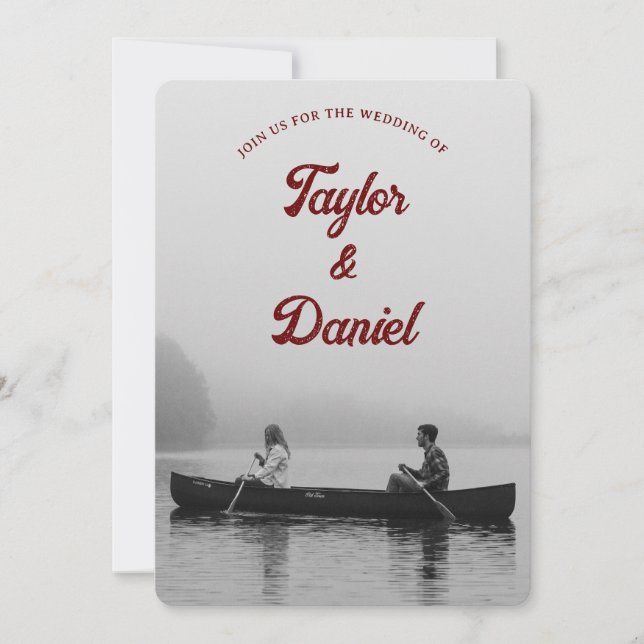 Photo personnalisée faire-part de mariage (Devant)