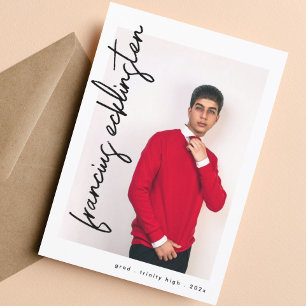 Photo personnalisée Faire-part d'études secondaire