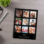 Photo personnalisée famille collage monogramme 202<br><div class="desc">Faites votre propre collage photo de famille unique en cadeau pour votre mère, votre femme ou vous-même. Utilisez quatre, 9 de vos photos préférées de votre famille, amis, destination de voyage de rêve ou animal de compagnie! Personnalisez et ajoutez un nom et une année. Le nom est écrit avec un...</div>