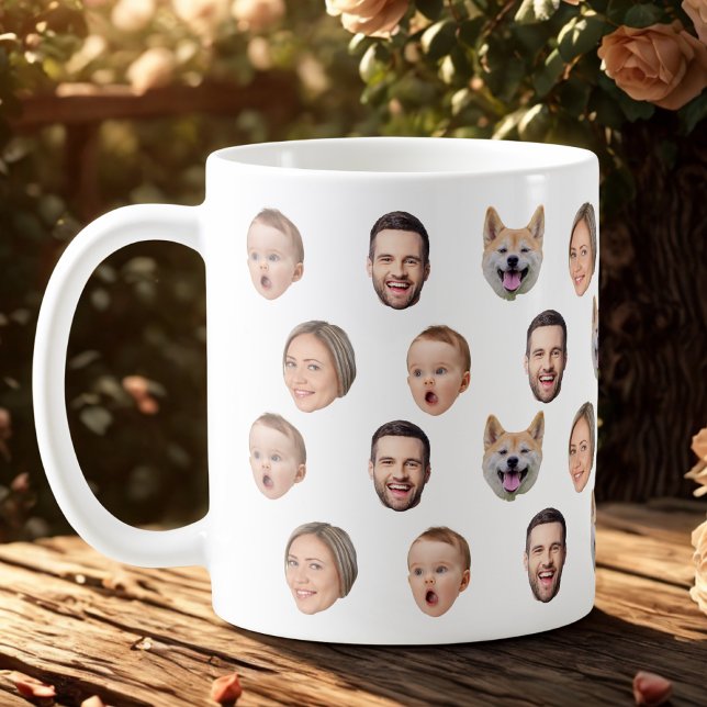 Photo Personnalisée Famille Mug, 4 Photos Mug (Créateur téléchargé)