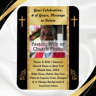 Photo Personnalisée, Faveurs de l'Église, Magnets 