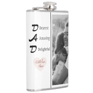 Photo personnalisée Flacon papa   Cadeau fête des 