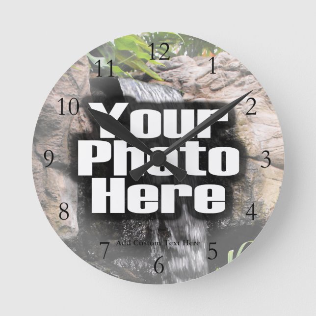 Photo personnalisée Horloge couleur complète avec  (Recto)