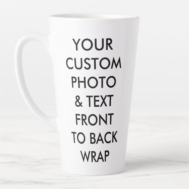 Photo personnalisée LATTE MUG LARGE 17oz (Gauche)