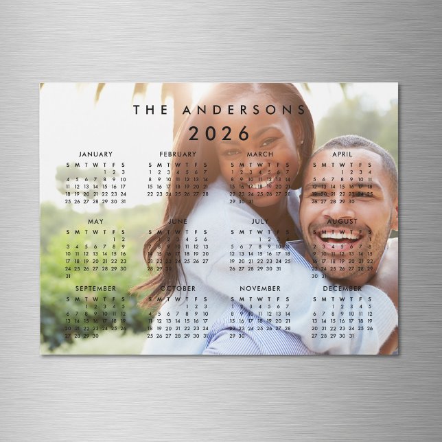 Photo personnalisée Magnet Calendrier 2026 (Créateur téléchargé)