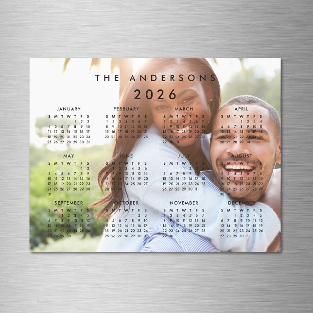 Photo personnalisée Magnet Calendrier 2026 (Créateur téléchargé)