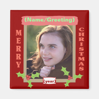 Photo personnalisée Magnet de Noël