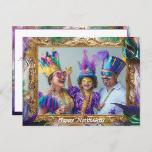 Photo personnalisée Mardi Gras Magic Carte postale