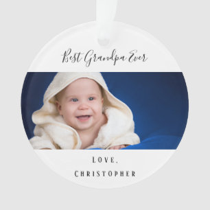 Photo personnalisée Meilleur grand-père Ever bébé