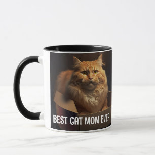 PHOTO PERSONNALISÉE MEILLEUR MUG CAFÉ CAT MOM