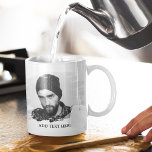 Photo personnalisée moderne effet café Mug<br><div class="desc">Cette tasse de photo personnalisée, simple, avec un effet photo gravé avec l'option d'ajouter du texte, fera le cadeau parfait pour toute occasion, funérailles, évènement amusant, mariage, anniversaire, fête des pères, noël et la journée des valentins. Le style, la taille et la couleur de la police peuvent être modifiés après...</div>