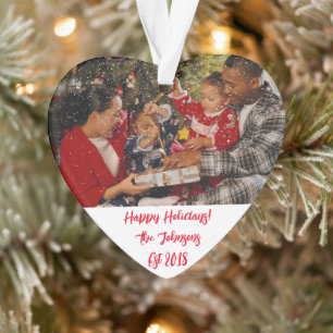 PHOTO PERSONNALISÉE ORNEMENT DE NOËL