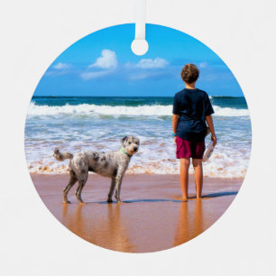 Photo personnalisée Ornement de Noël Votre famille