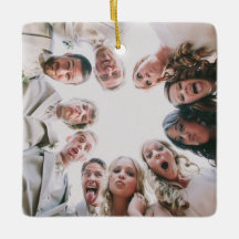 Photo personnalisée Ornement double face, photo de