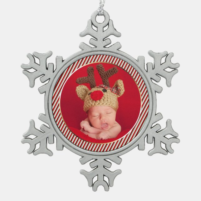 Photo personnalisée Ornements de Noël (Devant)