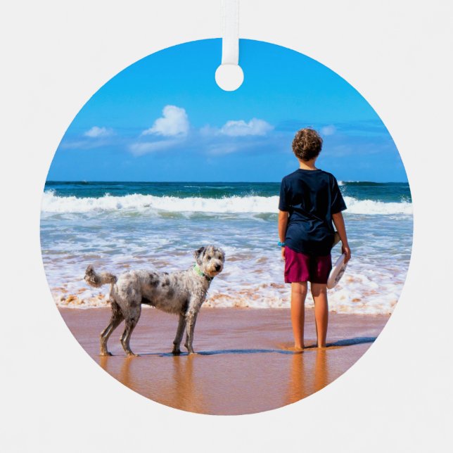 Photo personnalisée Ornements de Noël Votre propre (Recto)