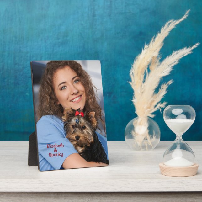 Photo personnalisée Personnaliser Plaque d'Easel (Côté)