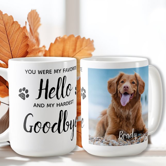 Photo personnalisée Pet Memorial Coffee Mug (Créateur téléchargé)