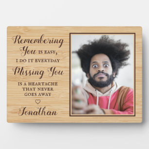 Photo personnalisée Plaque commémorative de la fam