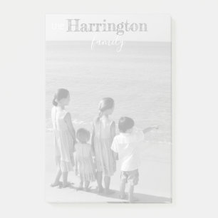 Photo personnalisée Post-it® Notes 4x6 Nom de fa