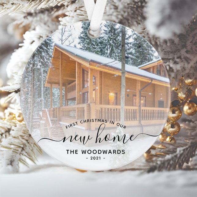 Photo personnalisée Premier Noël Nouveau Home Scri (Créateur téléchargé)