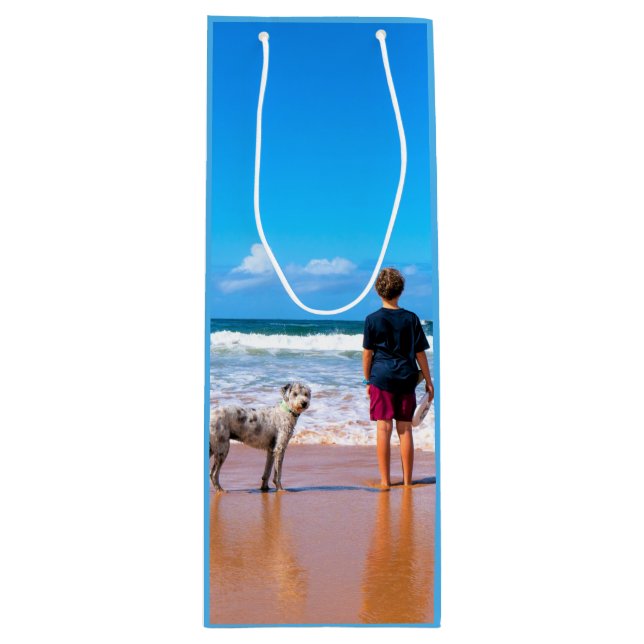 Photo personnalisée Sac à vin votre propre concept (Devant)