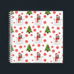 Photo personnalisée snowman christmas livre d'or<br><div class="desc">Livre d'or de l'album photo de Noël personnalisé. Customisez votre album en ajoutant votre photo.</div>