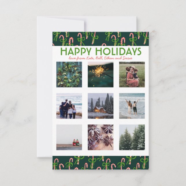 PHOTO PERSONNALISÉE Sucres de canne sucrés Carte d (Devant)