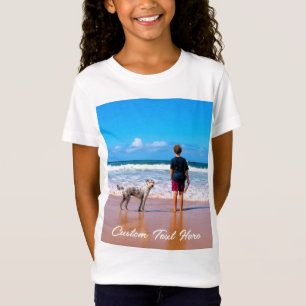 Photo personnalisée Texte Enfants T-Shirt Vos Anim