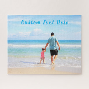 Photo personnalisée Texte Jigsaw Puzzle Votre fami