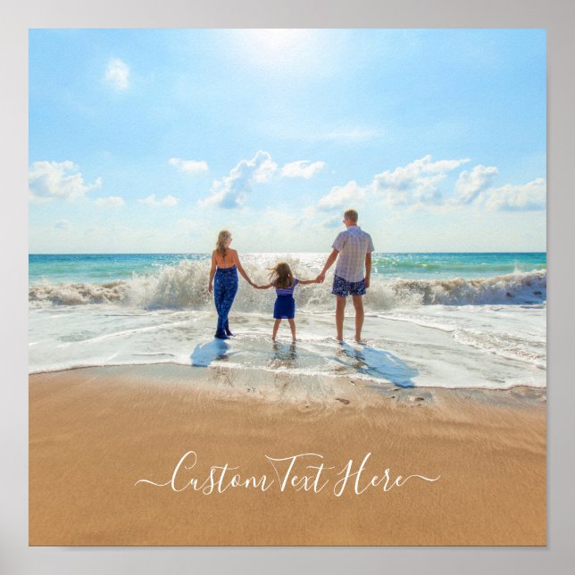 Photo personnalisée Texte Poster Vos Photos Favori (Devant)