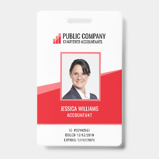 Photo personnelle personnalisée Badge d'identité d