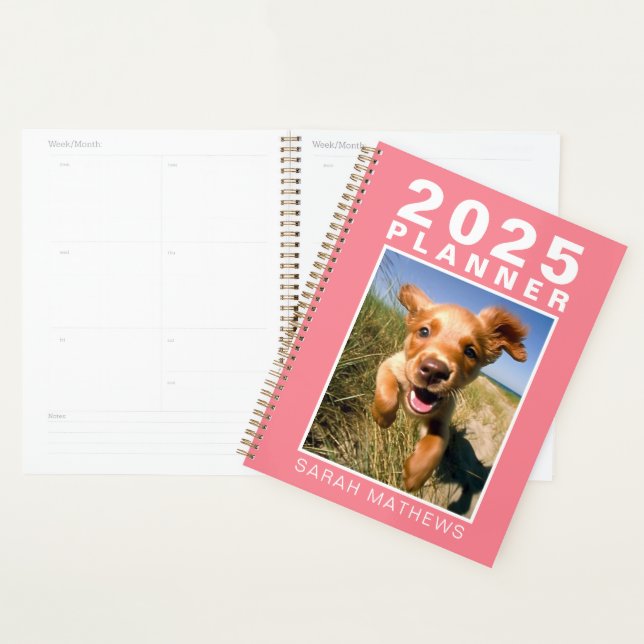 Photo Pet Chien Coral Pink Nom 2025 (Devant avec enveloppe)