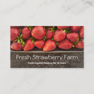 Photo Pick your own Strawberries Carte de visite