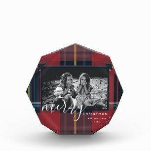 Photo Plaid Custom Joyeux Bloc photo de Noël