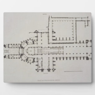 Photo Plan de l'abbaye de Westminster, plaque 1 de 'West