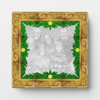 Photo Plaque à cadre doré de Noël