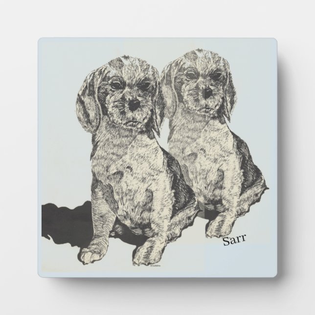 Photo Plaque à croquer avec de l'Easel : Cocker Spaniel' (Devant)