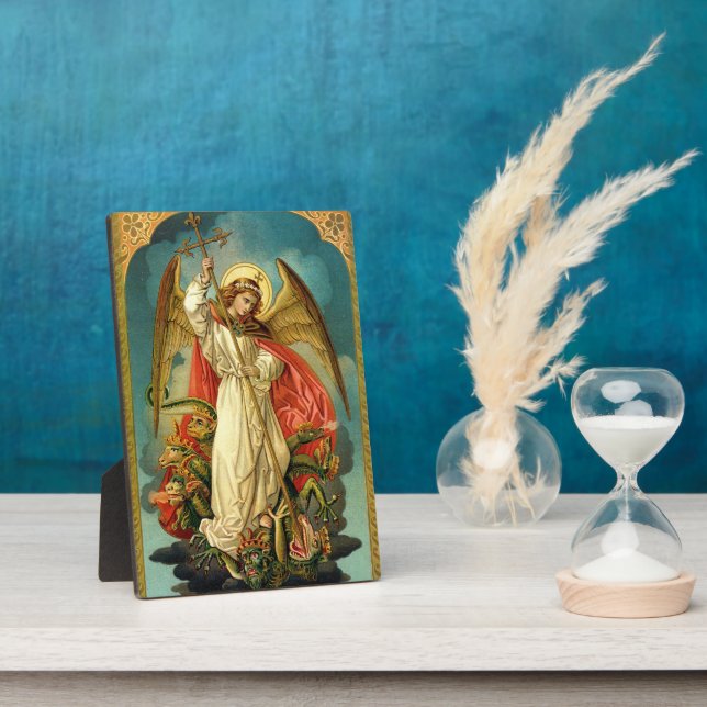 Photo Plaque Archangel Michael Tabletop (Côté)