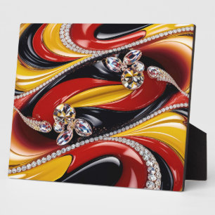 Photo Plaque aux couleurs belges Design moderne