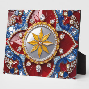 Photo Plaque aux couleurs colombiennes Design moderne