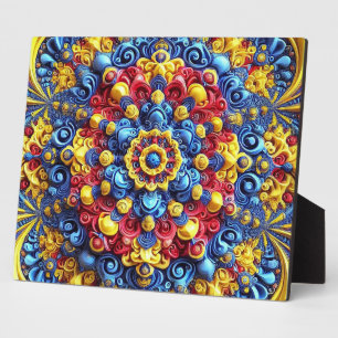 Photo Plaque aux couleurs roumaines Design moderne