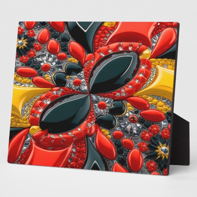 Photo Plaque avec Allemagne Couleurs Design moderne (Côté)