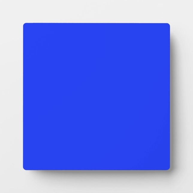 Photo Plaque avec Arrière - plan bleu néon brillant (Devant)