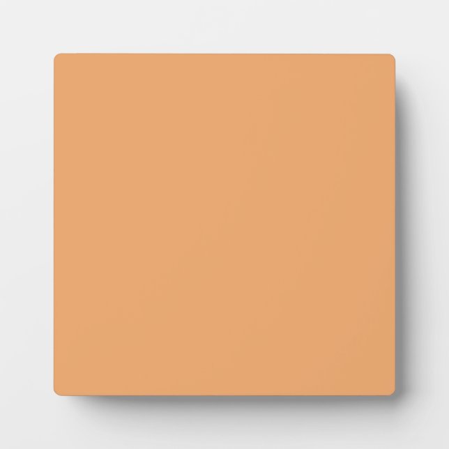 Photo Plaque avec Arrière - plan Pastel Orange (Devant)