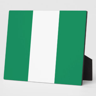 Photo Plaque avec drapeau du Nigeria