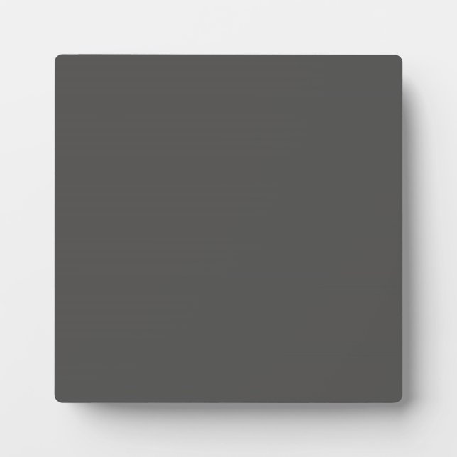 Photo Plaque avec fond gris charbon foncé (Devant)